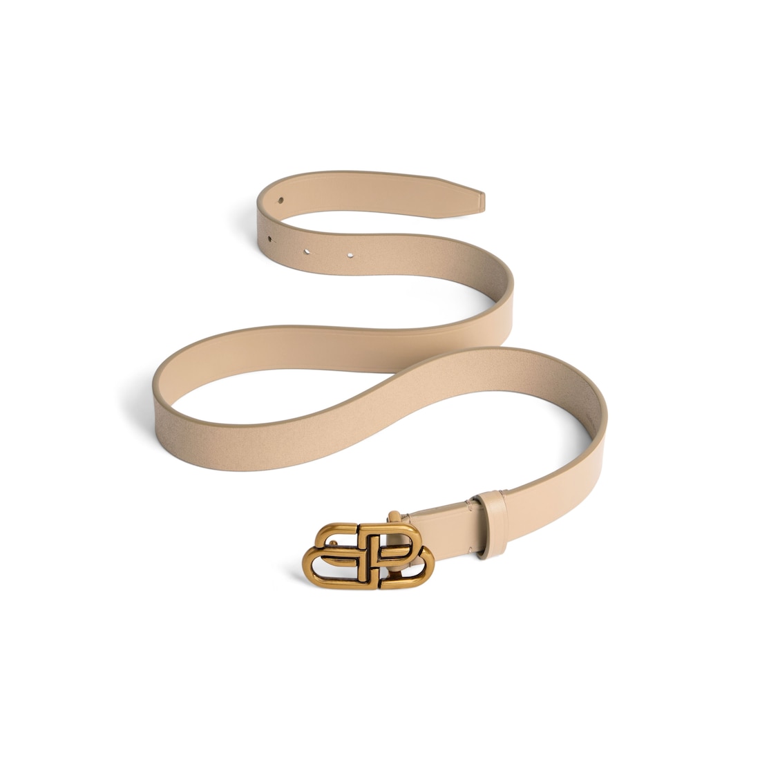 Women’s Bb Thin Belt in Latte - Image 1